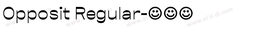 Opposit Regular字体转换